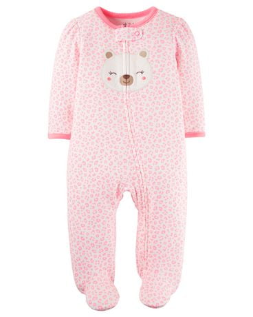 Child of Mine by Carter's Newborn Girls' Bear Printed Sleep & Play ...