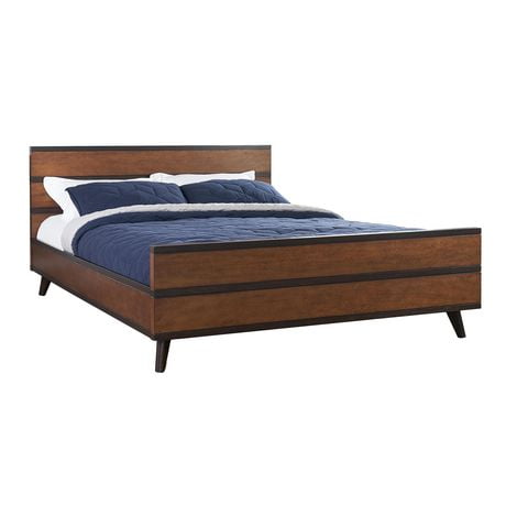 Platform Mid-Century Queen Bed