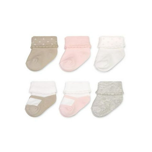 Carter's Child of Mine, Fille 6pk Chaussettes Mary Jane