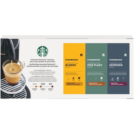 STARBUCKS by NESPRESSO Coffee Capsules Variety Pack 50 Coffee Capsules | Walmart Canada