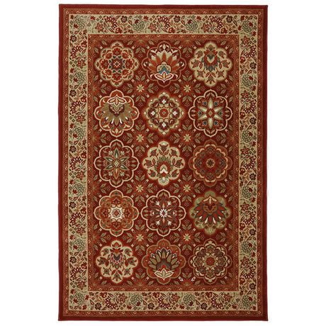HomeTrends Red Border Everstrand Rug | Walmart Canada