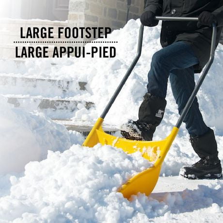 Garant Apss L Sleigh Shovel Inch Wide Snow Scoop With Footstep And Steel Wear Strip