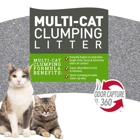 Nature’s Miracle Multi-Cat Clumping Clay Litter, 20 Pounds, Super Absorbent Fast-Clumping Formula