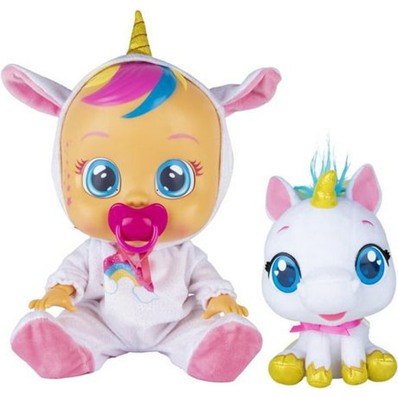 Cry Babies Fantasy Dreamy et Rym - Poupée 30 cm et son animal de compagnie 15 cm