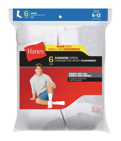 Hanes Men's 6 Pack Red Label Socks | Walmart Canada