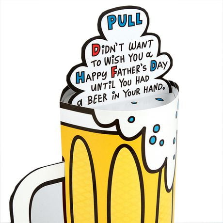 Carte Humoristique En Relief Hallmark Fete Des Peres Choppe A Biere Walmart Canada