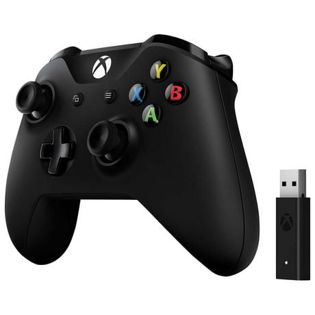 Xbox One Wireless Controller with Adapter for PC - Black | Walmart Canada