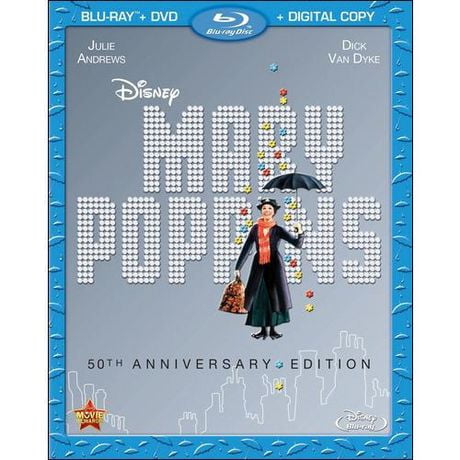 Mary Poppins (Édition 50e Anniversaire) (Blu-ray + DVD + Copie Numérique)