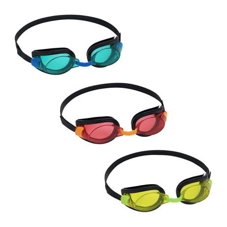 Bestway® Aqua Burst Essential II 3-Pack Goggles, Aqua Burst Essential™ II Youth 7+ 3-Pack Goggles