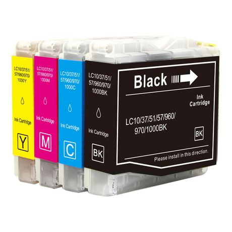 L-ink Compatible Ink Set LC51 (LC-51) (Black, Cyan, Magenta, Yellow)