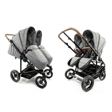 double side by side pram with carrycot