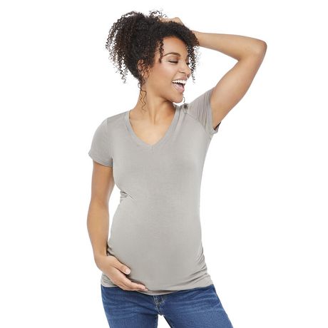 Paisley Sky Maternity Basic V-Neckline Tee | Walmart Canada