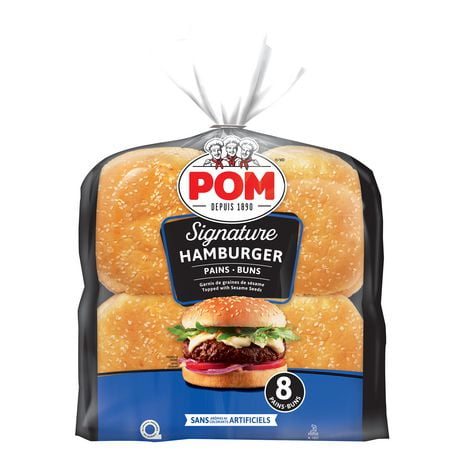 POM® Signature Hamburger Buns, Pack of 8
