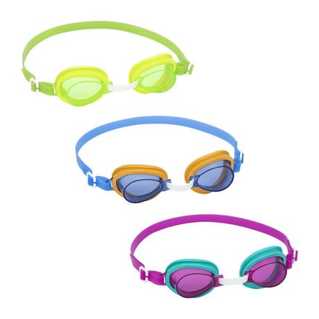 Bestway® Aqua Burst Essential 3-Pack Goggles, 3-Pack Goggles for kids ages 3 and up.