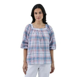 Allegra K Juniors Cotton Frilled Top Turndown Collar Solid Blouse - Walmart .com