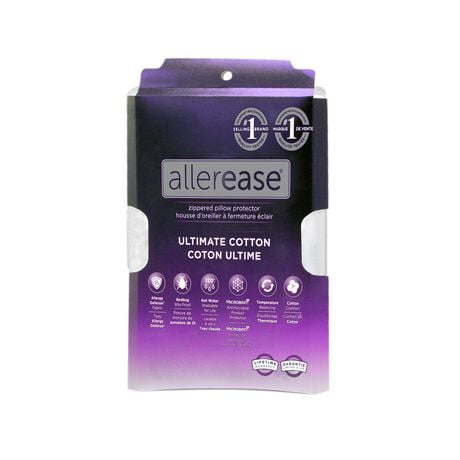 AllerEase Ultimate Protection and Comfort Zippered Breathable Pillow Protector, Ultimate pillow protector