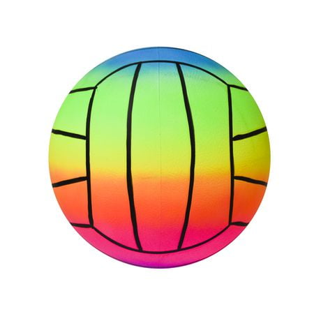 VOLLEYBALL ARC-EN-CIEL DE 9" VOLLEYBALL EN VINYLE RÉSISTANT