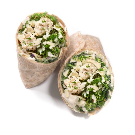 freshii caesar kale wrap chicken