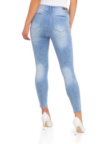 Femmes Jeans Femmes Extensible Skinny Jeggings Jeans Avec Poches Grande Taille 8-28 