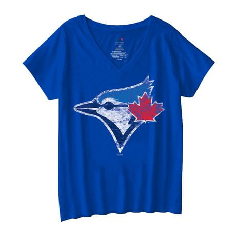 Toronto Blue Jays Blue Jays Speedy Jays Ladies V-NECK T-SHIRT | Walmart ...