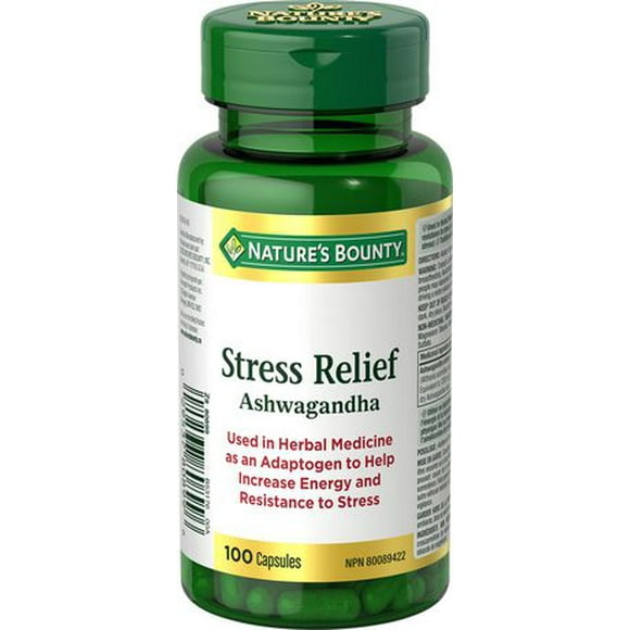 Stress Relief Ashwagandha, 100 Capsules