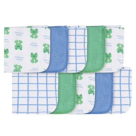 Parent’s Choice Washcloths, Boys, Pack of 10, 9 x 9 in