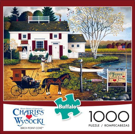 Buffalo Games - Charles Wysocki - Birch Point Cove - 1000 Piece Jigsaw ...