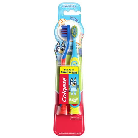 Colgate Kids Manual toothbrush Extra Soft, 2pk, Bluey, Colgate Bluey Kids Manual toothbrush