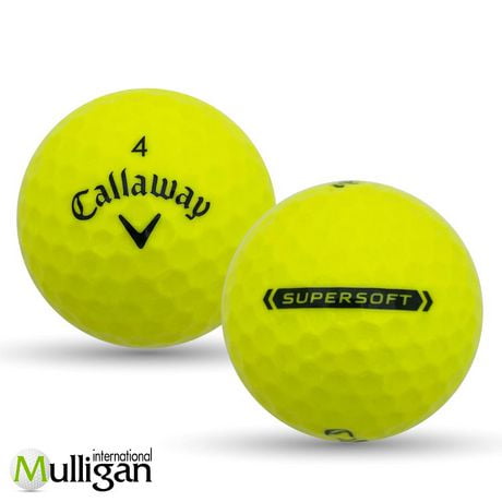 Mulligan - 48 balles de golf récupérées Callaway Supersoft 4A, Jaune