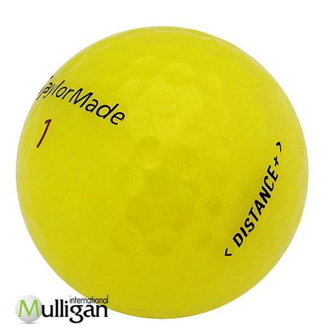 Mulligan - 48 balles de golf récupérées Taylormade Distance + 5A, Jaune