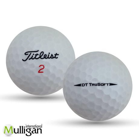 Mulligan - 48 balles de golf récupérées Titleist DT Trusoft 4A, Blanc