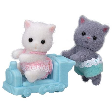 Calico Critters Persian Cat Twins, 2 Collectible Doll Figures | Walmart ...