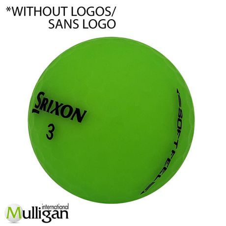 Mulligan - 48 balles de golf récupérées Srixon Soft Feel 5A sans logo, Vert