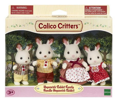 Calico Critters Hopscotch Rabbit Family, Set of 4 Collectible Doll Figures | Walmart Canada