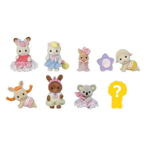 Calico Critters Baby Fun Hair Series Blind Bags, Surprise Set including Doll Figure and Accessory