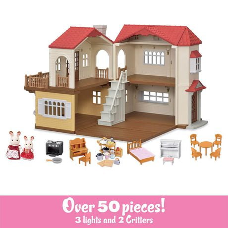 calico critters red roof country home set