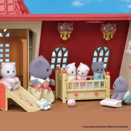 Calico Critters Persian Cat Family, Set of 4 Collectible Doll Figures ...
