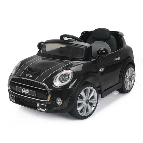 Daymak Mini Cooper Kids Electric Ride on Toy Car - Black | Walmart Canada