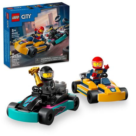LEGO City Great Vehicles Karts et pilotes de course 60400 Ensemble de construction (99 pièces) Comprend 99 pièces, 5+ ans