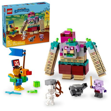 LEGO Minecraft Legends The Devourer Showdown Adventure Set, Minecraft Toy featuring Popular Characters and Minecraft Action Figures, Gaming Gift Idea for Boys, Girls and Kids Ages 8 and Up, 21257, Includes 420 Pieces, Ages 8+