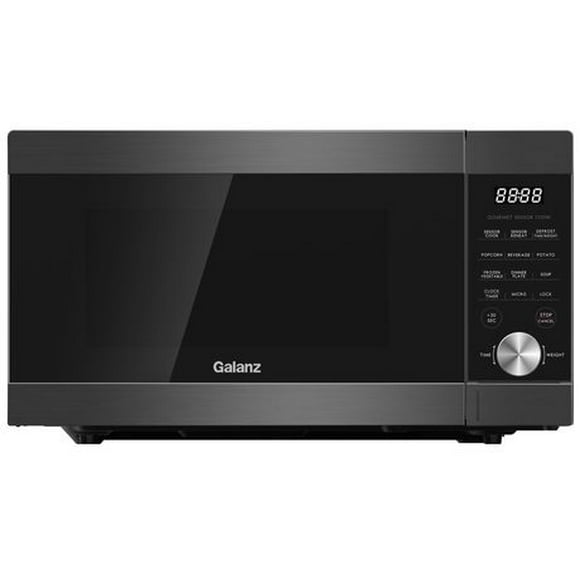 Galanz ExpressWave 1.3 Cu.Ft Sensor Cooking Microwave Oven, Black Stainless Steel