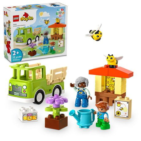 LEGO DUPLO Town Prendre soin des abeilles et des ruches 10419 Ensemble de construction (22 pièces) Comprend 22 pièces, 2+ ans