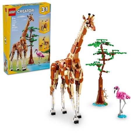 LEGO Creator Les animaux sauvages du safari 31150 Ensemble de construction (780 pièces) Comprend 780 pièces, 9+ ans
