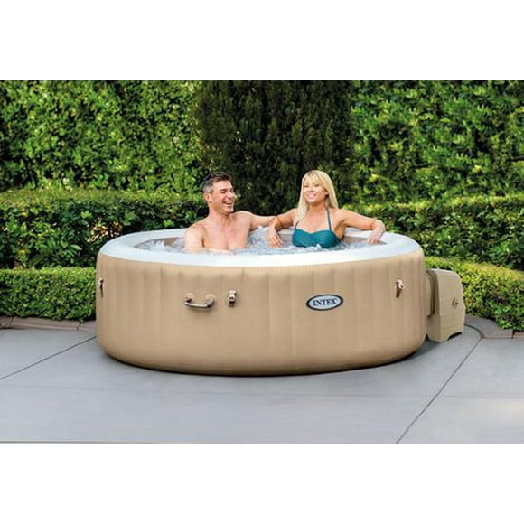 Intex PureSpa™ Bubble Massage Inflatable Hot Tub with Energy Efficient Cover, 4 Person