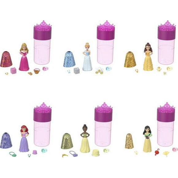 Disney Princess Color Reveal Dolls with 6 Surprises, Party Series, Ages 3+
