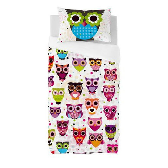 Gouchee Design Owls Twin Duvet Cover Set