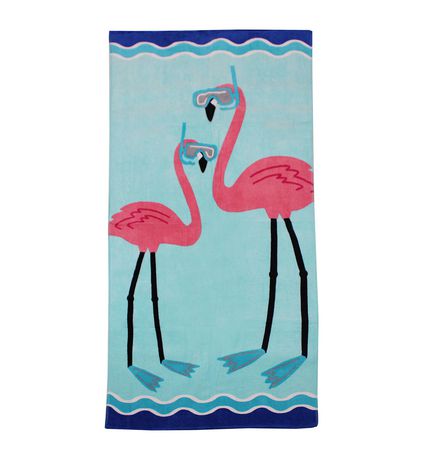 MAINSTAYS PRINTED BEACH TOWEL, 1/ 28x60