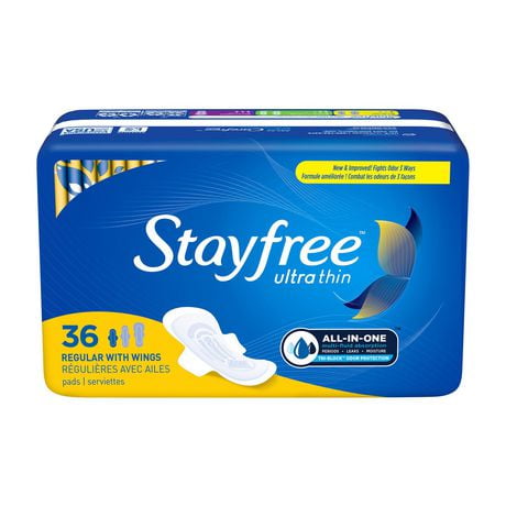 Stayfree Ultra Thin Regular with Wings, 36 Ultra Thin Pads