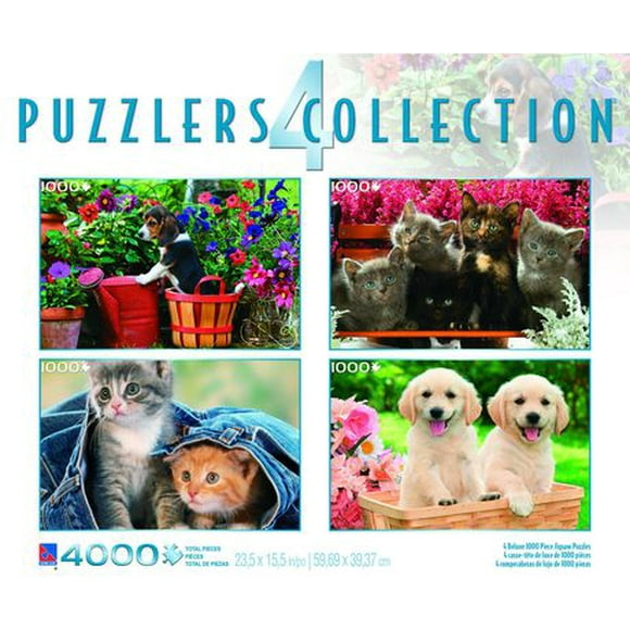 Sure-Lox 4 in 1 1000 Pc Adult Puzzles - Item Ships in Assorted Images