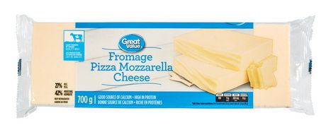 Great Value Pizza Mozzarella Cheese, 700 g - Walmart.ca